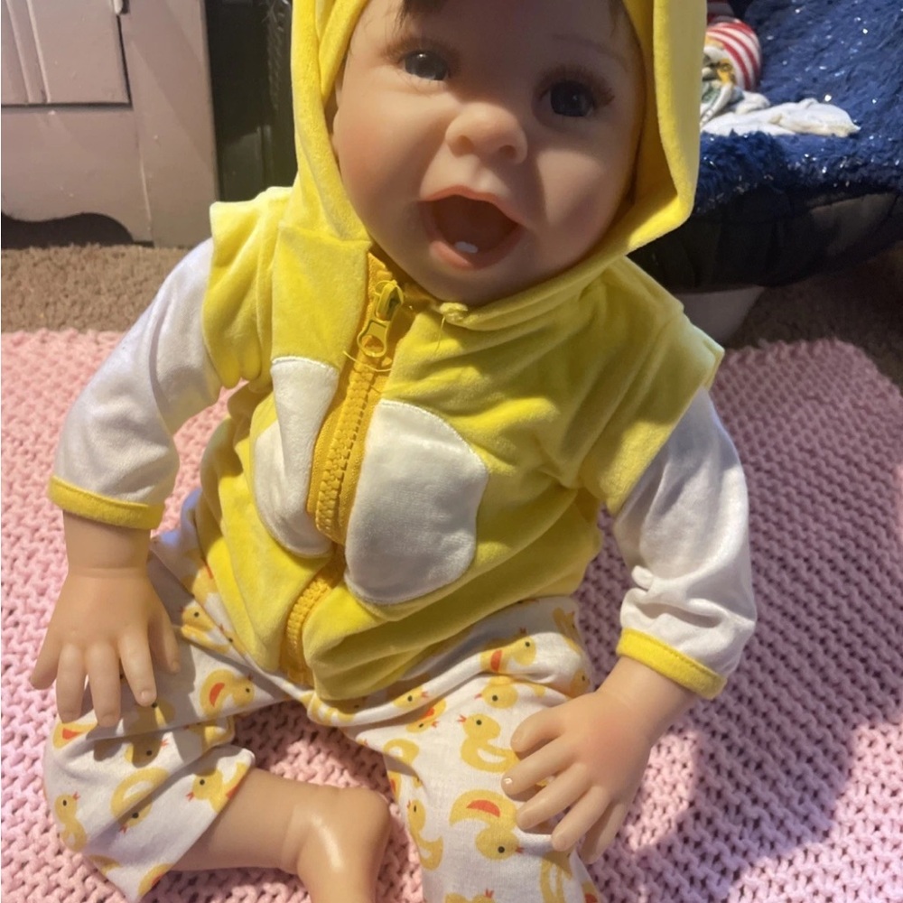 Yellow Duck Baby Doll Outfit reborn baby